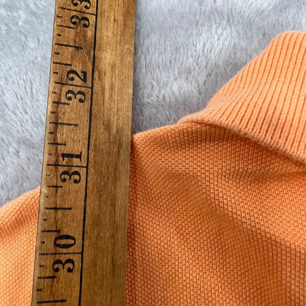 Polo Ralph Lauren Embroidered Pony Polo Shirt Size L Orange Mens Classic Preppy - Picture 7 of 8
